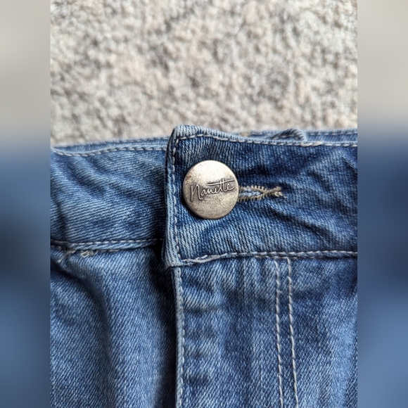 Nanette Lepore jean denim skirt women's size 6 distressed frayed hem destroyed - Picture 8 of 8